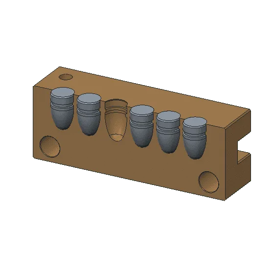 6 cavity brass mold Mp molds